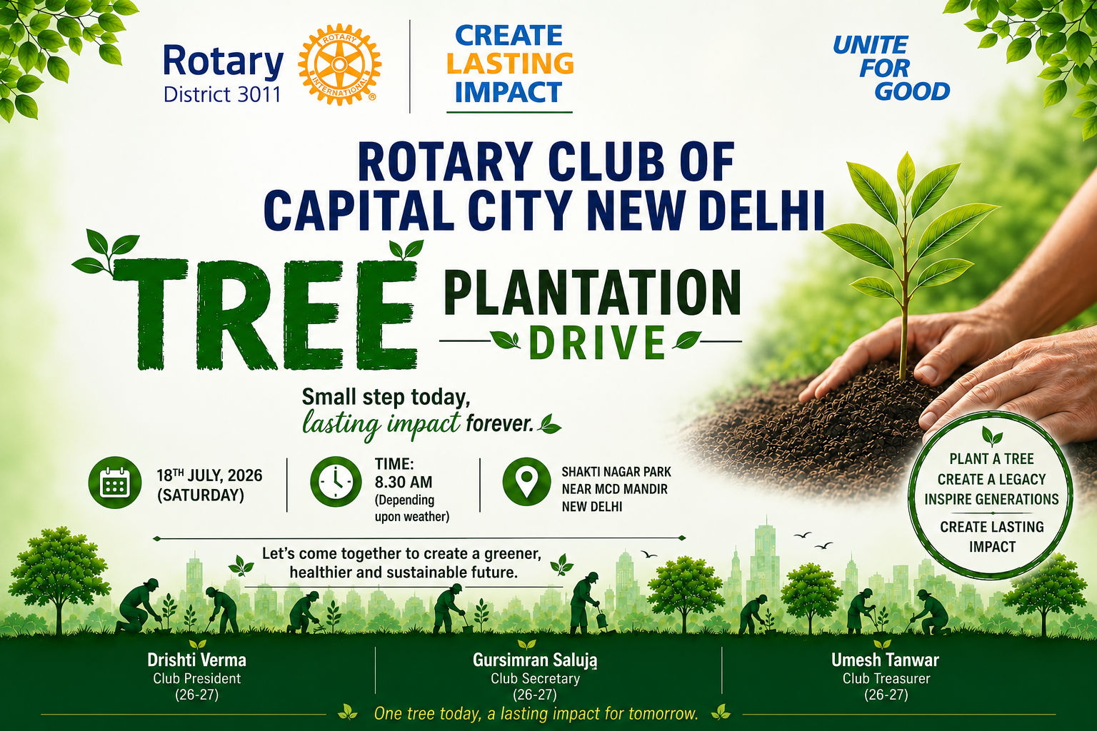 Tree Plantation Drive - Shakti Nagar Park